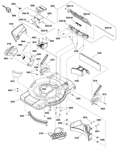 Deck Group (7501605a) Diagram and Parts List for 2011 Briggs and Stratton Lawn Mower